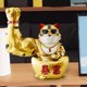 thumbnail image 5 of Organizador de escritorio con forma de estatua de gato de la suerte, contenedor para guardar objetos diversos. Dorado, 5 of 9