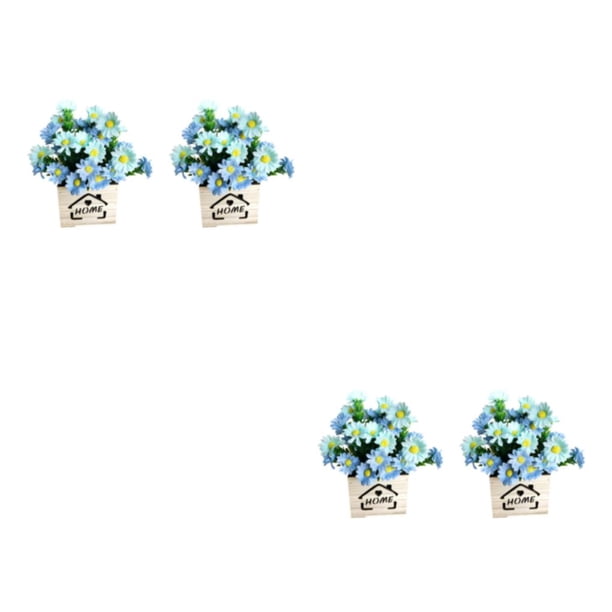 Wosthever Sala de estar fiesta banquete portátil flor artificial bonsái interior hogar simulación flores planta falsa tipo de escritorio tipo 5 2Conjunto