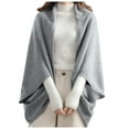 thumbnail image 2 of UJNDER Scarf for Women Soft Loose Shawl Lightweight Warm Knitted Wrap Grey One Size, 2 of 4