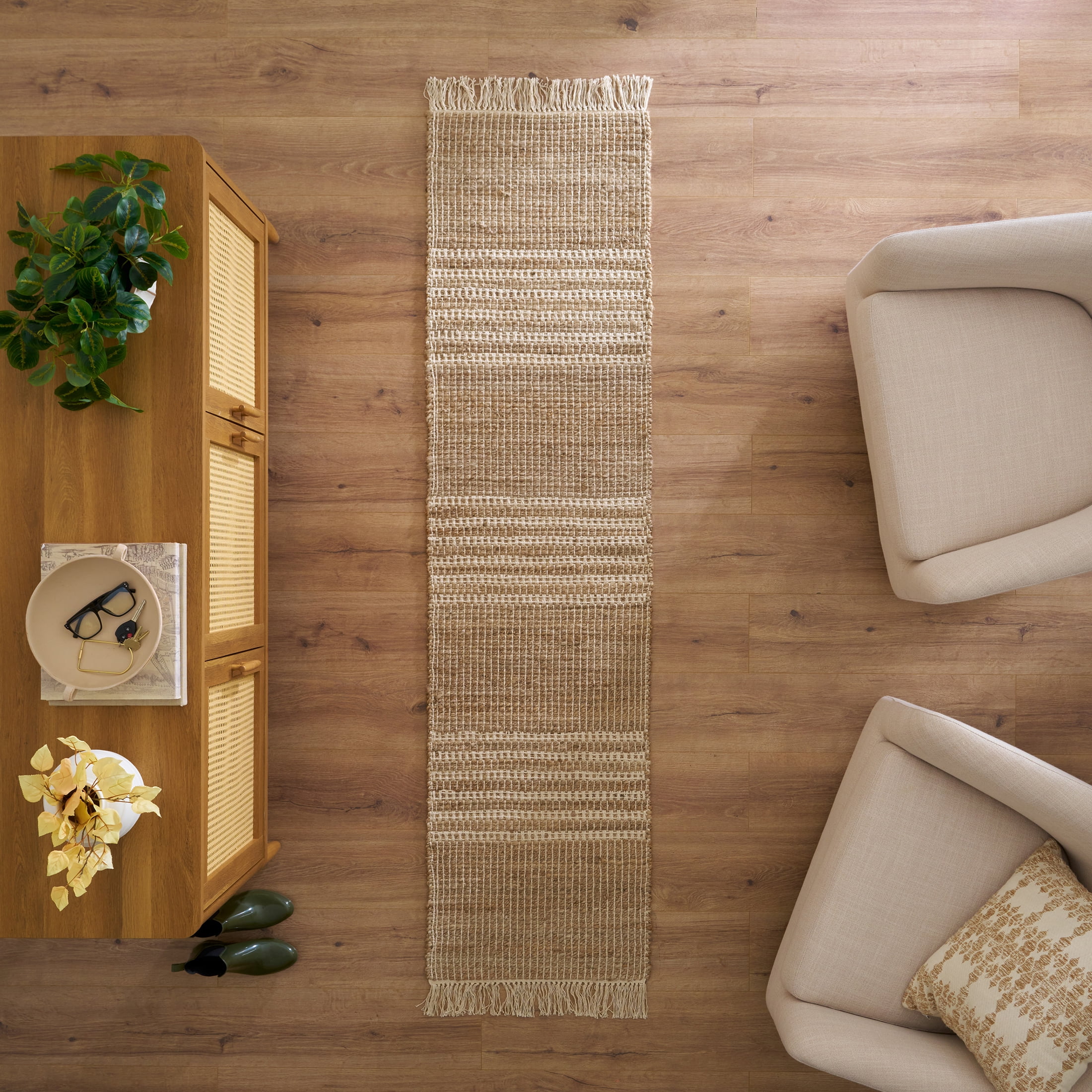 Better Homes & Gardens Sharma Jute 7' Indoor Runner Rug