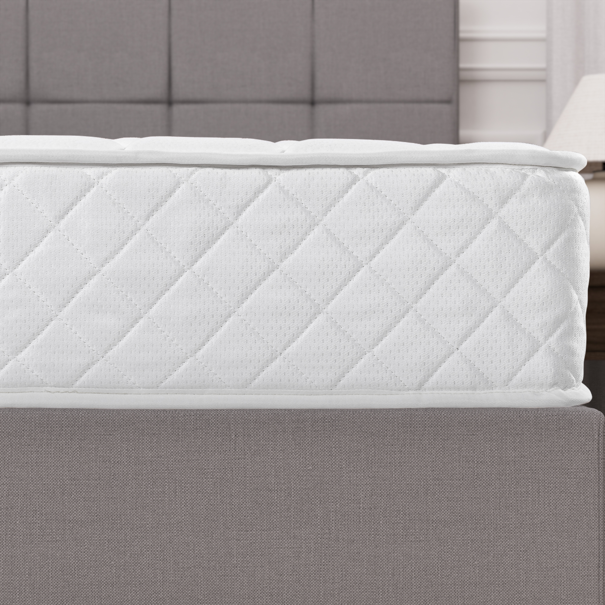 Zinus 8" Quilted Hybrid Mattress of Comfort Foam and Pocket Spring, Adult, Queen - image 3 of 9
