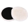 thumbnail image 1 of LAICAIW 5-Inch Wool Polishing Pads by-Car Auto Buffing Pads, Used with Rotary and Random Orbit Sander/Polisher, Pack of 2, 1 of 5