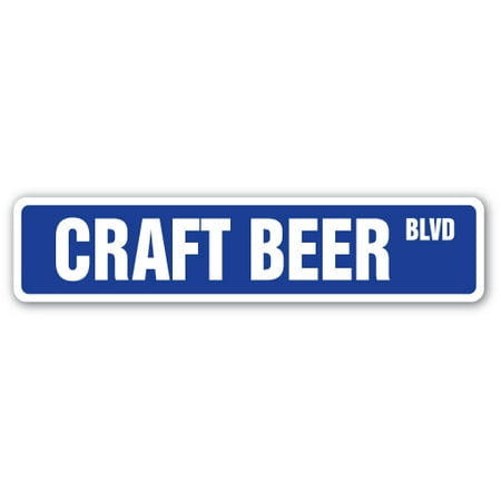 CRAFT BEER Street Sign brewery beer cold barrel keg | Indoor/Outdoor |  18