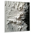 thumbnail image 2 of Designart "Tranquility Unleashed White and Black V" Abstract Marble Metal Art Print, 2 of 5