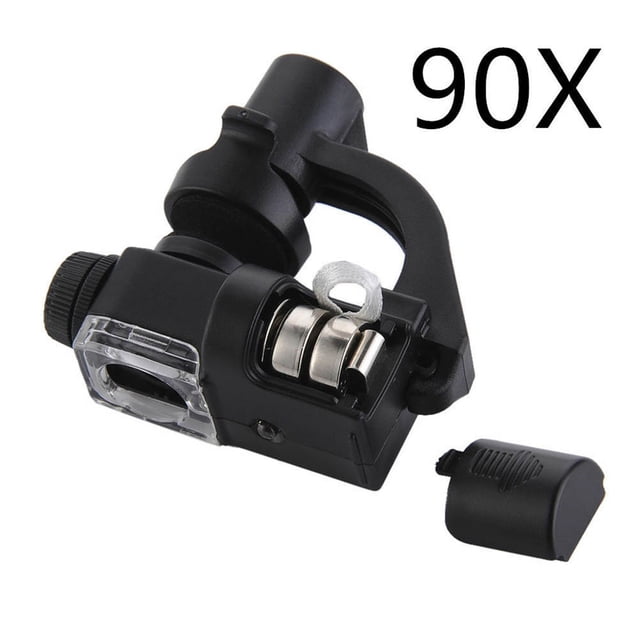 Boyijia 90X Optical Zoom Phone Camera Magnifier LED UV Clip Microscope Lens for Universal Cell Phone