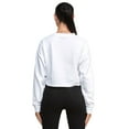thumbnail image 2 of SikSilk Womens Varsity Crop Sweatshirt, 2 of 3