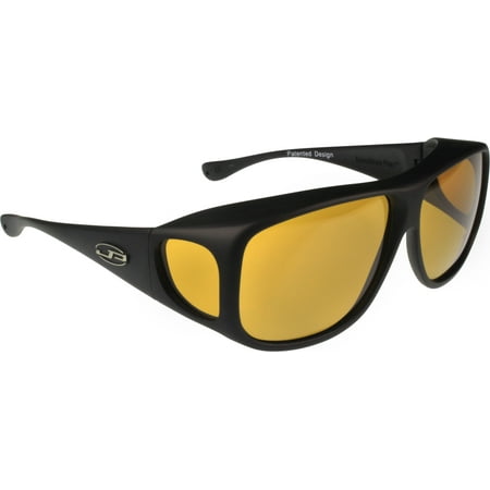 Fitovers Eyewear - Aviator Collection - Black/polarized Yellow