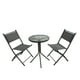 thumbnail image 1 of Juego De Comedor Mueble Exterior Para Jardín Mesa y 2 Sillas gris, 1 of 7