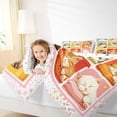 thumbnail image 4 of Homewish Cute Pet Cat Plaid 7pcs Queen Bedding,Kawaii Animal Bedding Comforter Set Queen,Multicolor,Polkadot Reversible, 4 of 8