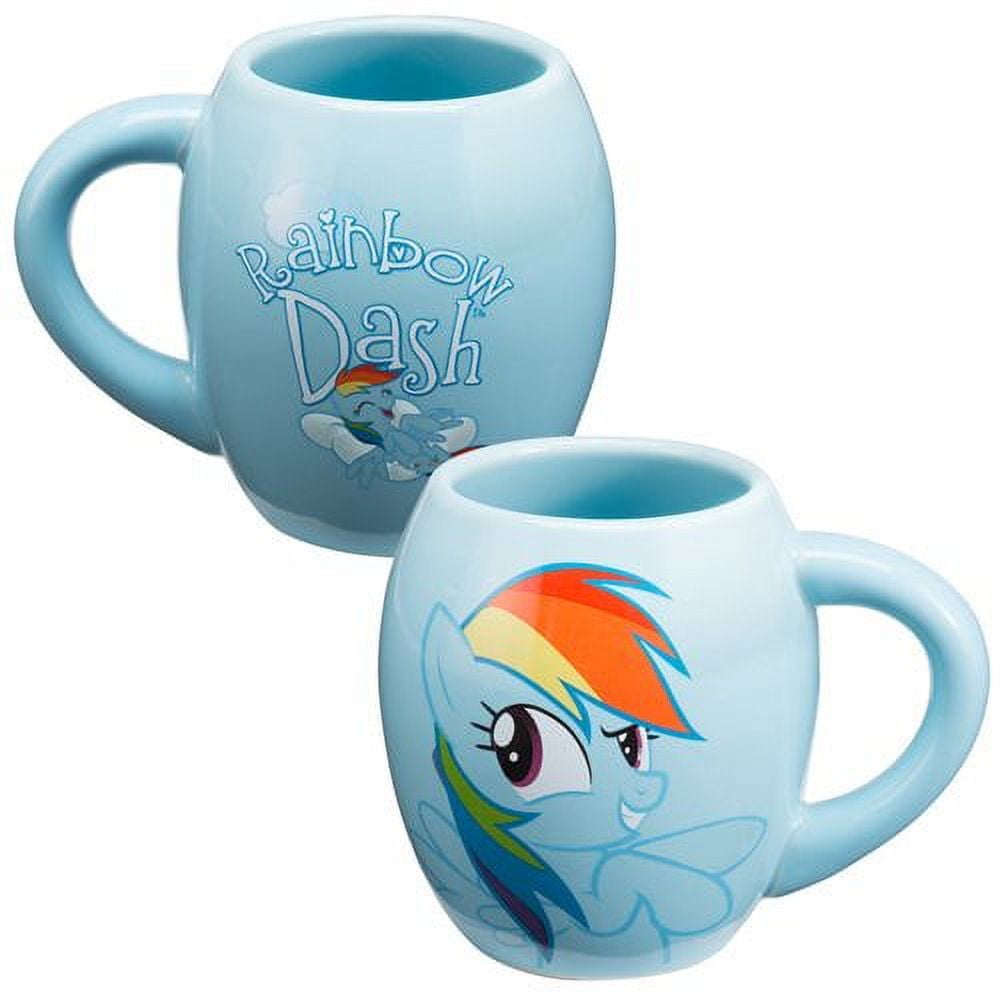 My Little Pony Rainbow Dash 18 oz. Oval Ceramic Mug 