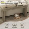 thumbnail image 2 of Techmilly 63" Modern Console Table with LED Light Strip,Gray Finish Narrow Entryway Sofa Table for Living Room Hallway, 2 of 9