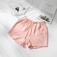 thumbnail image 5 of Pantalones para dormir de pareja de verano, ropa de dormir de crepé de algodón para hombres y mujeres, pantalones cortos de pijama, pantalones cortos para dormir con cintura elástica, 5 of 5