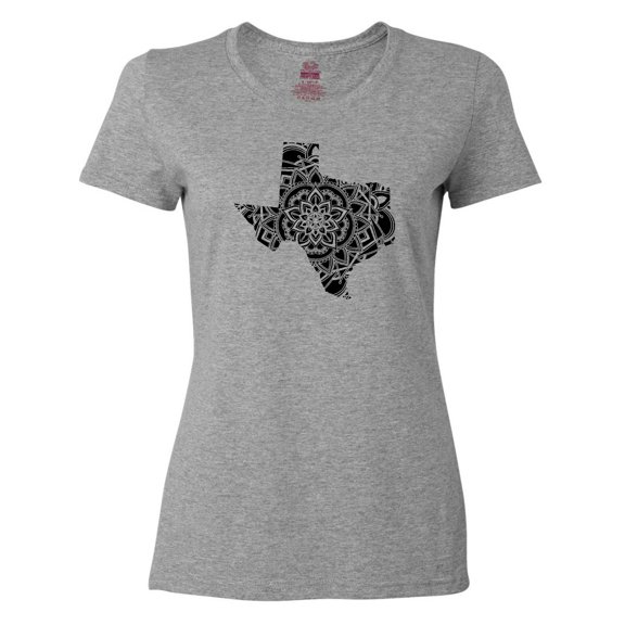 Inktastic Texas Silhouette Mandala Women's T-Shirt