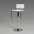 thumbnail image 1 of 32" White Eco-Leather and Steel, 1 of 3