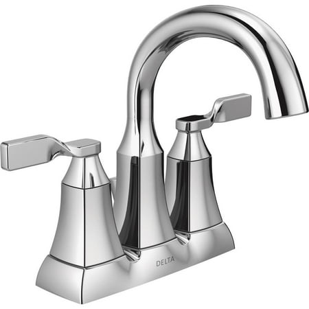 - Delta Faucet Two Handle Chrome Lavatory Faucet with Popup 25766LF
