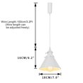 thumbnail image 2 of KAYYELAMP 3 Pcs Adjusted Cable J-Type Track Lamp White Switch Base with Shade Modern Design Pendant Lighting for Kitchen Dining Room(No Bulb, Track), 2 of 7