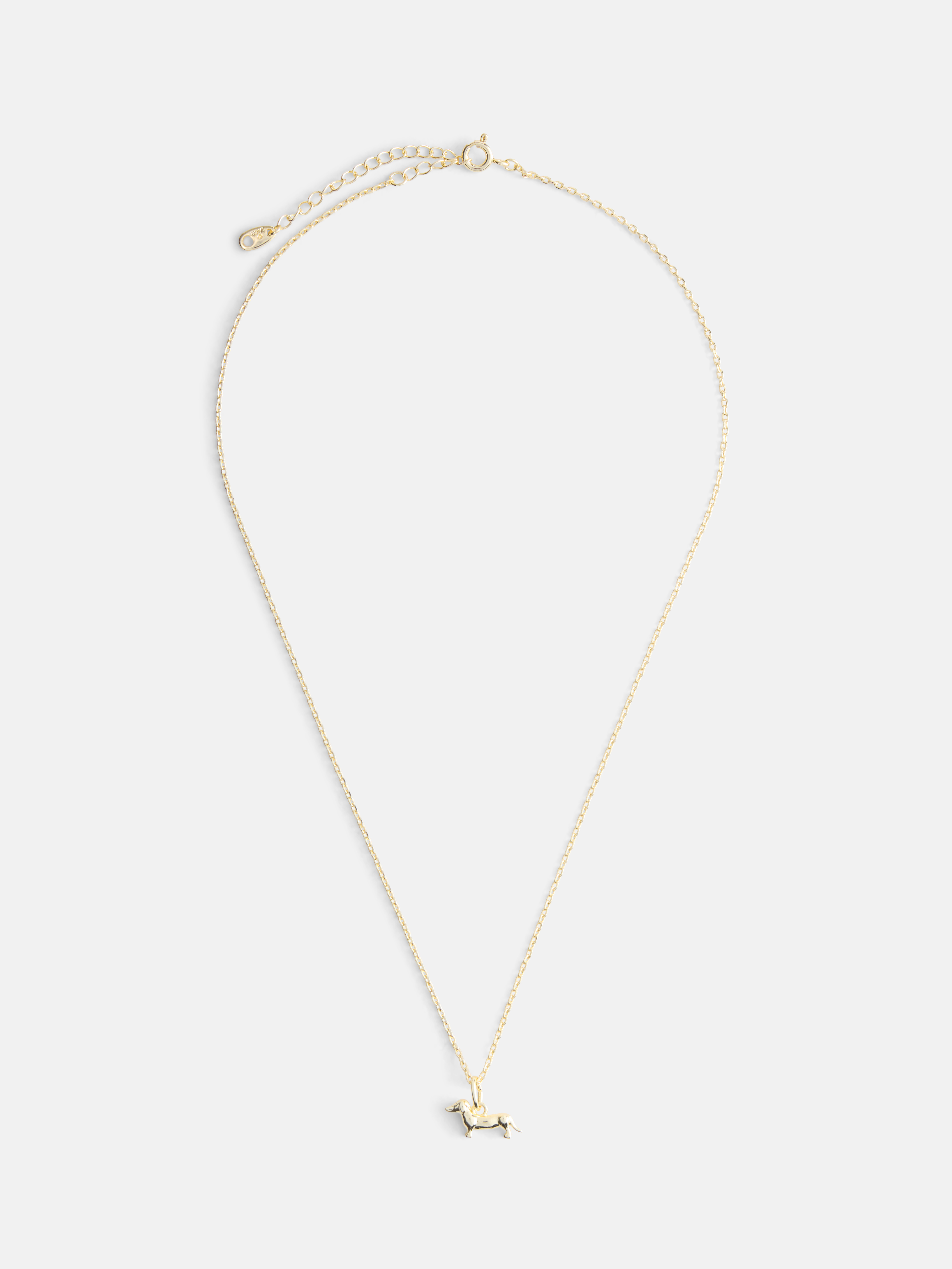 Free Assembly Dachshund Pendant Necklace, 14K Gold Plated photo 2