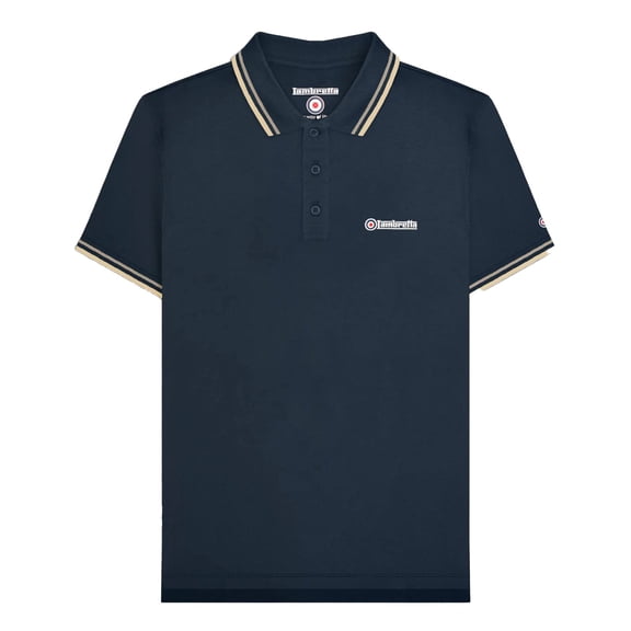 Lambretta Mens Twin Tip Big & Tall Polo Shirt