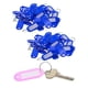thumbnail image 1 of 100 Etiquetas de plástico con nombre surtido Etiquetas para Llaves de identificación Llavero para equipaje Azul real perfecl, 1 of 8