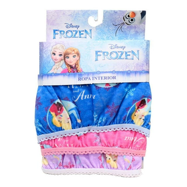 Pantaleta Disney para Niña, Multicolor Frozen 1 Paquete con 3 Piezas Talla 3