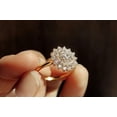 thumbnail image 6 of Lakshya jewel LLC Double Halo Women's Engagement Ring 14K Yellow Gold Plated Round Cut Cubic Zirconia, 6 of 6