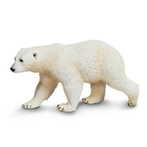 Safari Ltd. Polar Bear Figurine - Lifelike 4.75" Figure - Educational Toy for Boys, Girls, and Kids Ages 1 