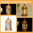 thumbnail image 2 of Miangastore 2Pcs Retro Style LED Lantern Vintage Candle Lantern Lamp Ornament Decorative Lantern, 2 of 9