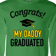 thumbnail image 4 of Inktastic Congrats My Daddy Graduated with cap Long Sleeve T-Shirt, 4 of 5