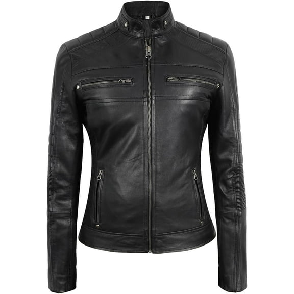 Men's Cafe Racer Black Real Leather Jacket