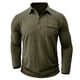 thumbnail image 2 of Blusas y camisas de manga larga con cuello redondo para hombre, cuello redondo, botones, boca plana, deportivas para hombre, blusas y camisas de manga larga con cuello redondo para hombre, 2 of 7