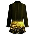 thumbnail image 3 of Gibobby Blazer de mujer Chaquetas elegantes para mujer chamarra de solapa con muescas chamarra de hombro traje de trabajo(Dolado,XG), 3 of 4
