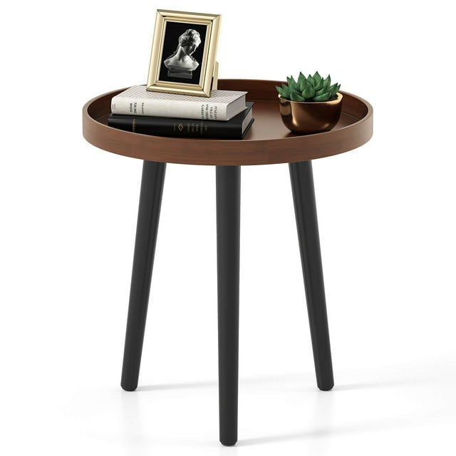 Costway 1 PCS Round Side Table Sofa Coffee End Accent Table Nightstand Home Furniture