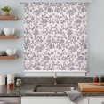 thumbnail image 5 of Purple Floral Leaf Sheer Curtains 72 Inches Long, Retro Farmhouse Plant Tree Branch Light Filering Curtains, Breathable Simi Curtain Privacy Drapes for Living Room Bedroom Window Treatment, 5 of 9