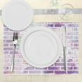 thumbnail image 3 of Ambesonne Violet Place Mats Set of 4, Vector Graffiti Brick, Standard Size, Violet and Lavender, 3 of 6