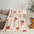 thumbnail image 6 of Mushroom Blanket for Girl Women Soft Warm Red Mushroom Stuff Decor Fleece Throw Blanket Plush Cozy Mushroom Animals Lightweight Flannel Gifts Blankets for Adults Kids 50''''X40'''', 6 of 6