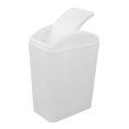 thumbnail image 1 of Xowine 42 Gallon Plastic Trash Can Small Garbage Can With Swing Top Lid White, 1 of 4