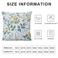 thumbnail image 5 of BANET Spring Sage Green Pillow Covers ,Watercolor Eucalyptus Branches Blue Green Square Cushion Pillowscase for Bedroom Home Sofa Decoration Seafoam Leaf Print Throw Pillow White, 5 of 5