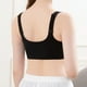 thumbnail image 3 of Gibobby Brasier Deportivo con Cierre Frontal Ropa interior fina deompleta para mujer, sujetador deportivo inalámbrico con botón frontal de sujetadores de talla grande(Negro,34/75C), 3 of 5
