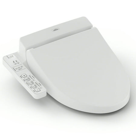 TOTO® WASHLET® C100 Electronic Bidet Toilet Seat with PREMIST, Round,Cotton White-