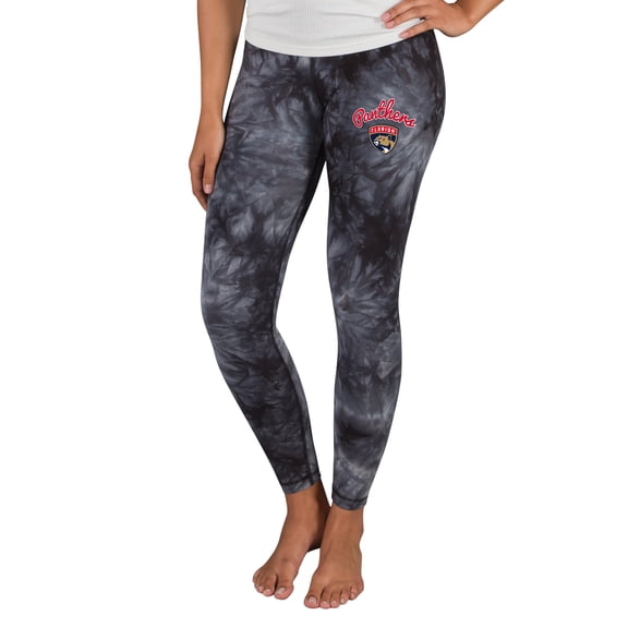Women's Concepts Sport Black Florida Panthers Burst Tie Dye Knit Legging