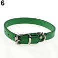 thumbnail image 2 of Flmtop Chien Chat Chiot Mignon Faux Cuir Couleur Pure Réglable Cou Boucle Col Vert, 2 of 9