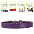 thumbnail image 3 of Faux Leather Collar Metal Buckle Pet Collar Adjustable Pet Collar for Small Dogs, 3 of 10