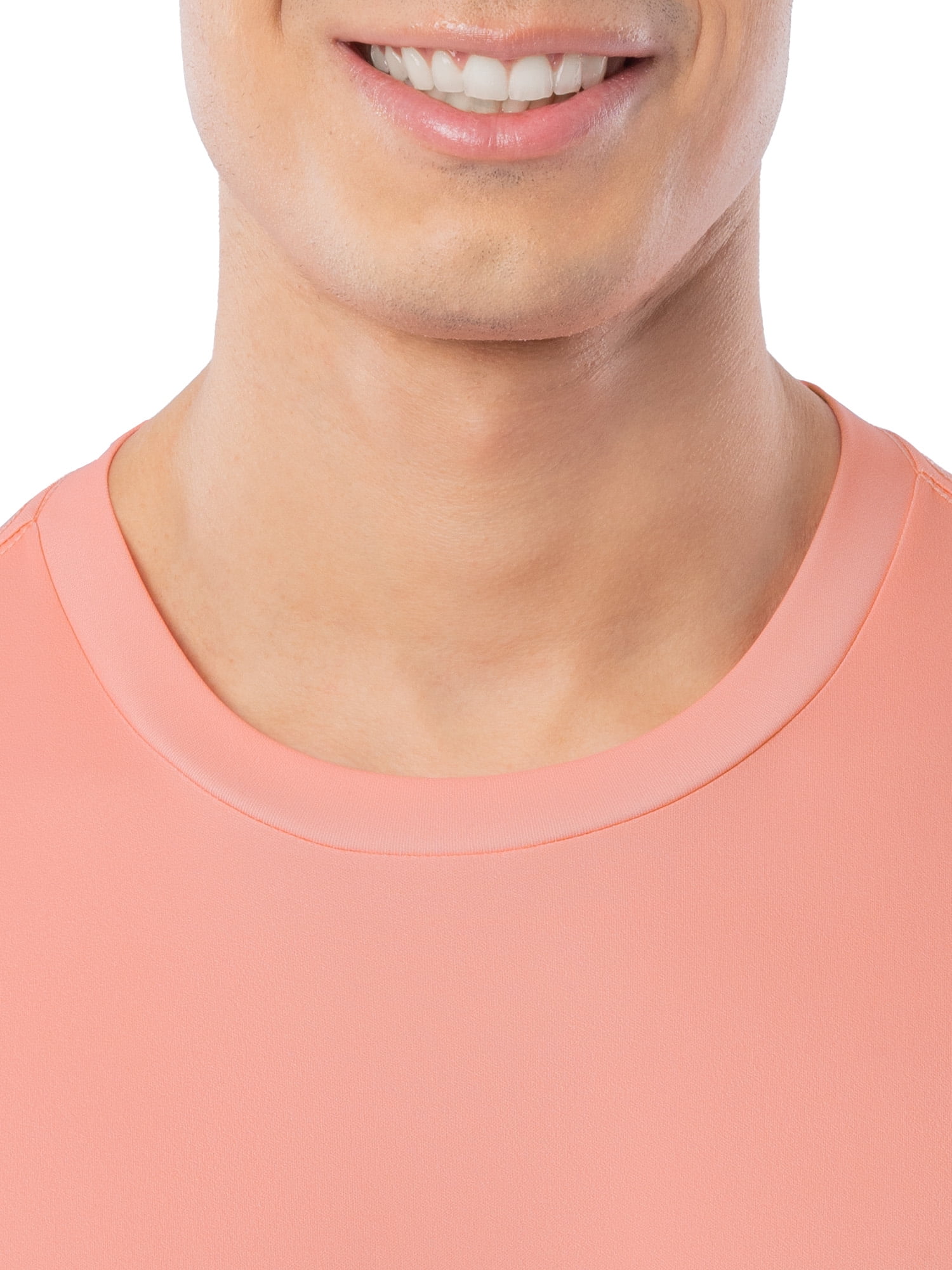 Fish N Vibe Men's Long Sleeve Performance UPF 30 Fishing Graphic Tee, Desert Pink, Size L