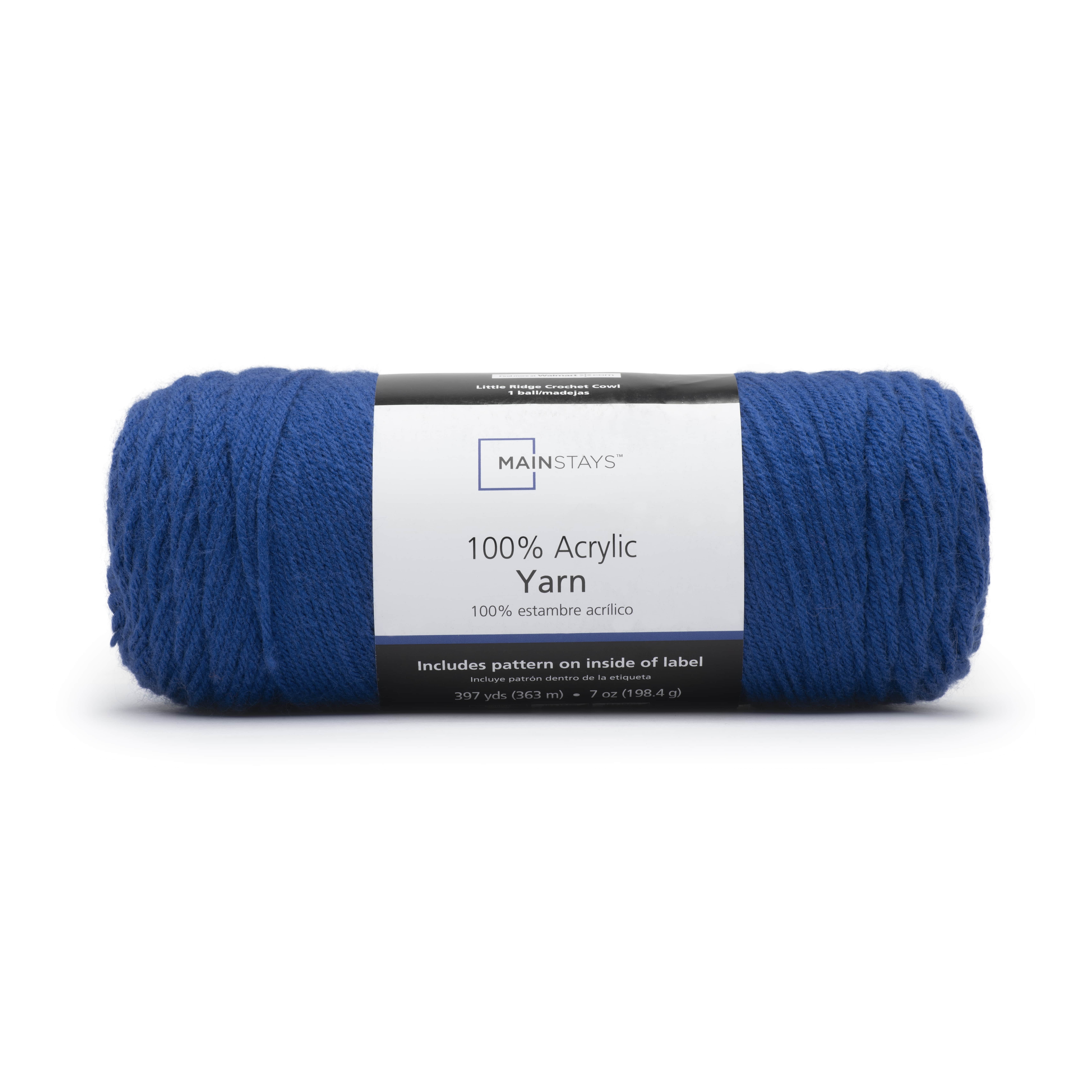 Hand knit cowl in soft powder blue with flecks of metallic blue.