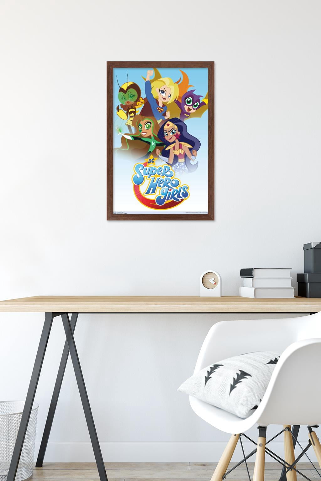 DC Comics TV - DC Super Hero Girls - Together Wall Poster, 14.725" x 22.375", Framed