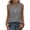 Black, variant on Laqbezok Women's Sleeveless Top, Striped & Plaid Henley Tank Top, Casual Split V-Neck Summer Shirt, Relaxed Fit Gingham Button Up Blouse