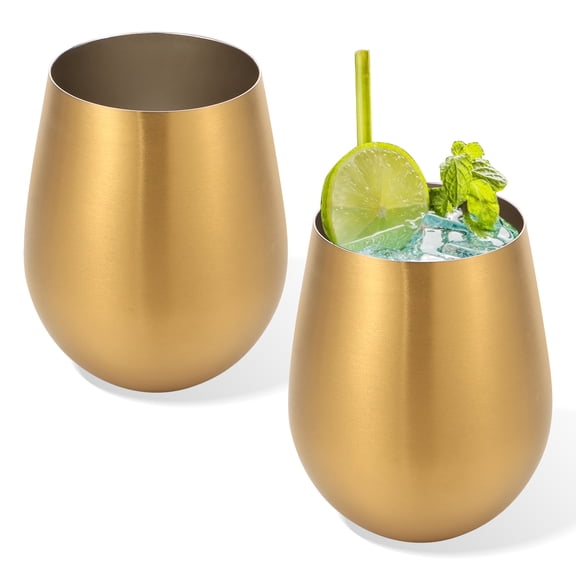 2Pcs Stainless Steel Beer Cup Large Capacity Wine Glass Wide Mouth Beer Glass Easy to Grip Drinking Cup Easy to Clean for Party