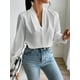 thumbnail image 4 of Blusas de Trabajo para Mujer, Blusas de Larga, Blusas de Oficina con Cuello en V, Blusas de para Mujer XXL, 4 of 10