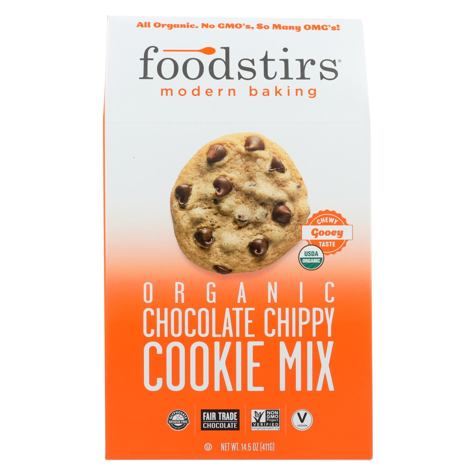 Foodstirs Chocolate Chippy Cookie Dry Baking Mix, 14.5 oz Box