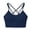AQ17-Navy, variant on Lumtrix Sports Bras For Women Thin Straps Cross Back Bras Medium Support For Running Yoga Sports Workout Bras Watermelon Red 40